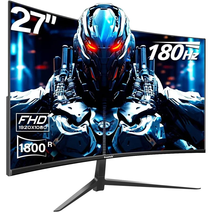 Gawfolk GF270C 200 Hz - 27-inch curved Full HD 200 Hz gaming monitor with speakers